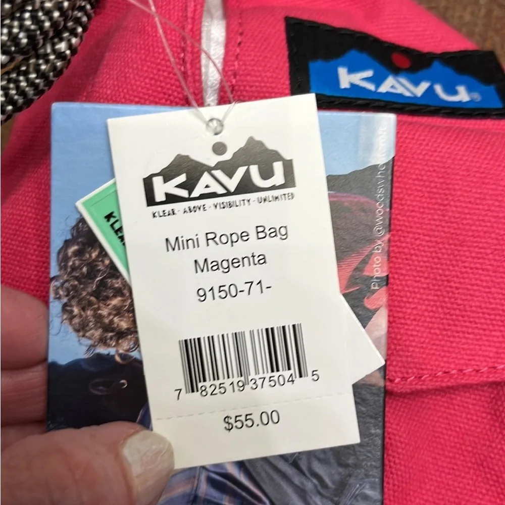 NWT Kavu Mini Rope Bag-Magenta